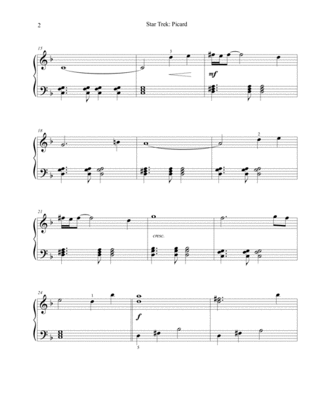 Star Trek Picard Main Title Easy Piano Page 2