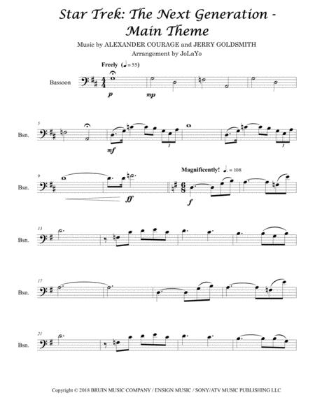 Star Trek The Next Generation Main Title Bassoon Solo Page 2