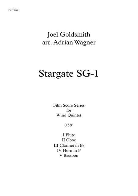 Stargate Sg 1 Joel Goldsmith Wind Quintet Arr Adrian Wagner Page 2