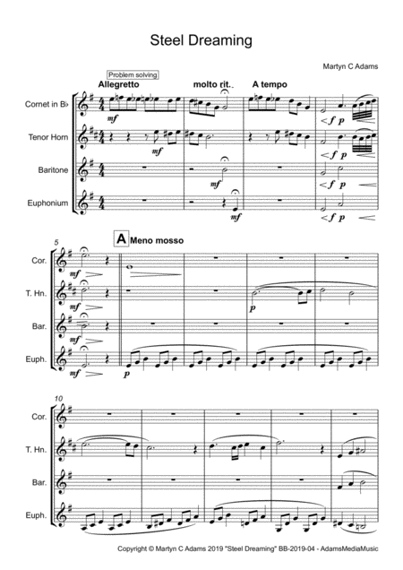 Steel Dreaming Brass Quartet Page 2