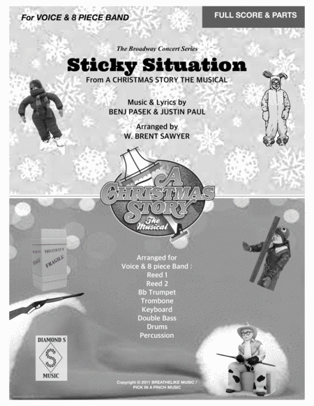 Sticky Situation From The Musical A Christmas Story For Voices And 8 Piece Band Full Score Parts Page 2