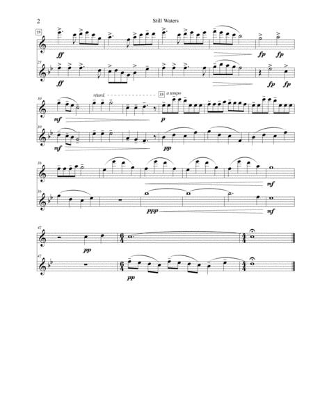 Still Waters Duet For Alto Saxophone And F Horn Page 2