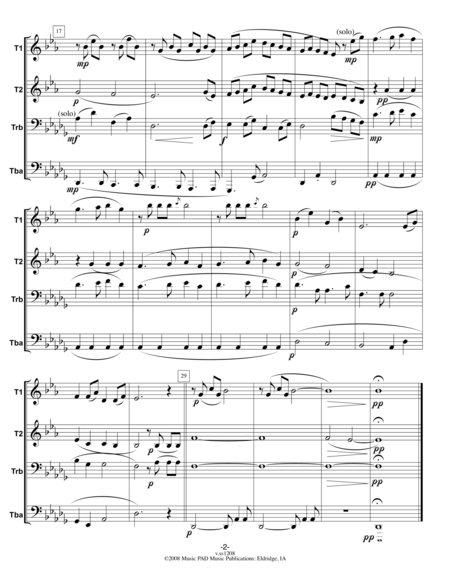 Stille Stille Stille German Christmas Carol For Mixed Brass Quartet Page 2