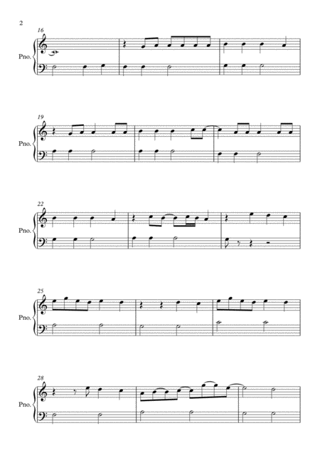 Stitches A Minor By Shawn Mendes Easy Piano Page 2