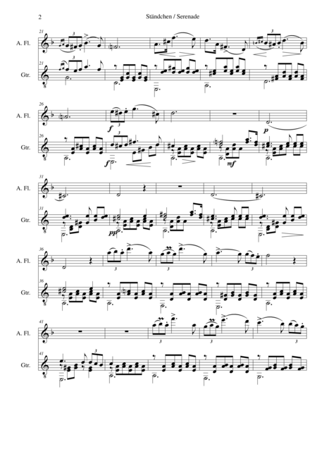 Stndchen Serenade For Alto Flute And Guitar After Theobald Bhm Page 2