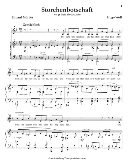 Storchenbotschaft F Major Page 2