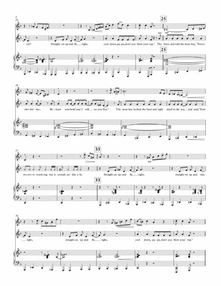 Straighten Up And Fly Right For Vocal Solo With Alto Sax And Piano Accompaniment Nat King Cole Page 2