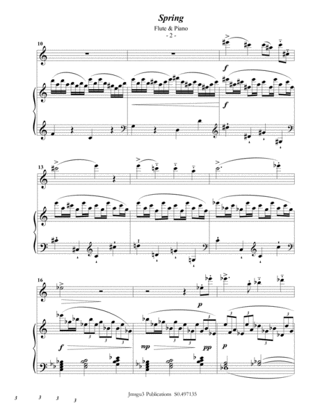 Stravinsky Spring Op 6 No 1 For Flute Piano Page 2