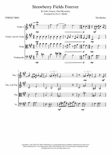 Strawberry Fields Forever String Trio Page 2