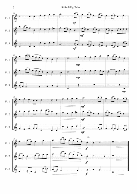 Strike It Up Tabor For 3 Flutes Page 2