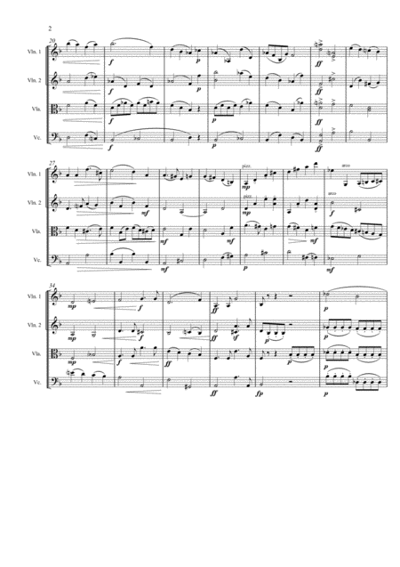 String Quartet In D Minor Page 2