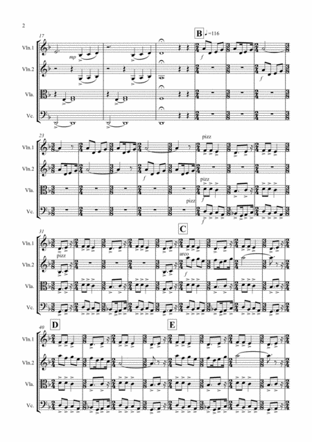 String Quartet No 1 Movement 4 Page 2