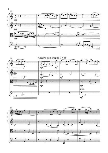 String Quartet No 1 Op 12 Page 2