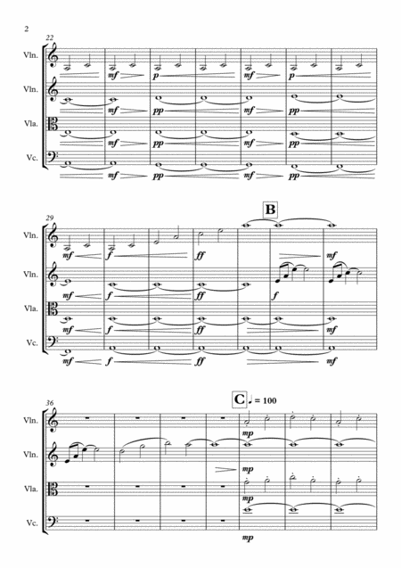 String Quartet No 2 In A Minor 2nd Movment Page 2