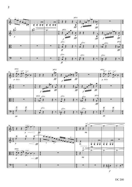 String Quartet No 3 Score Page 2