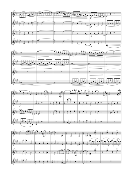 String Quartet Op 18 No 3 For Saxophone Quartet Satb Page 2