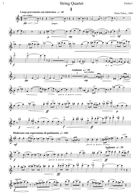 String Quartet Parts Page 2