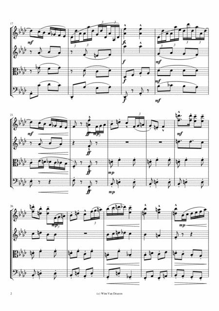 String Quartet Scherzo Page 2