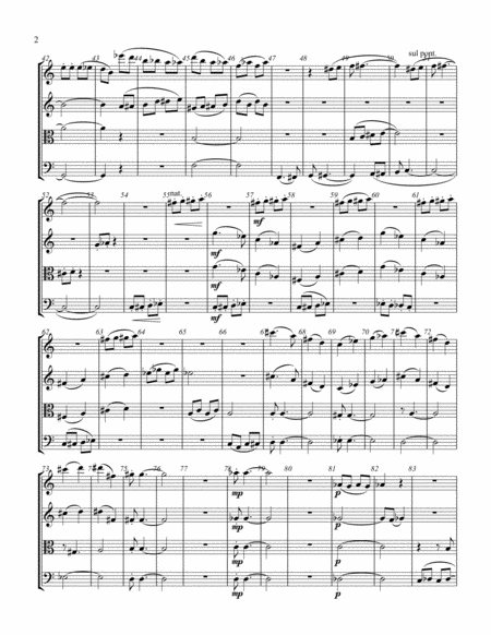 String Quartet Page 2
