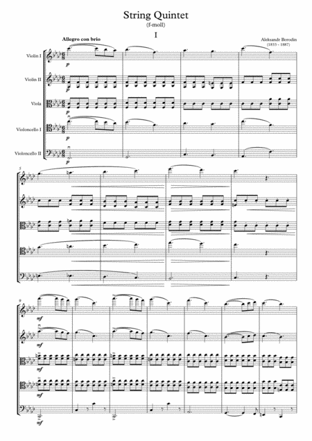 String Quintet In F Minor Page 2