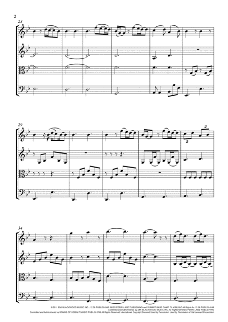 String Quintet Or String Orchestra Rainy Days And Mondays Page 2