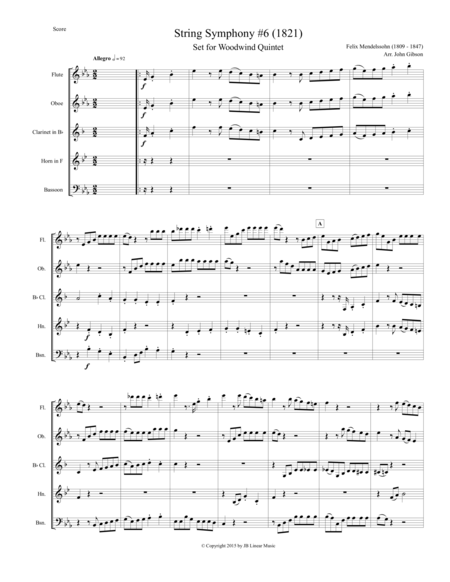 String Symphony 6 Set For Woodwind Quintet Page 2