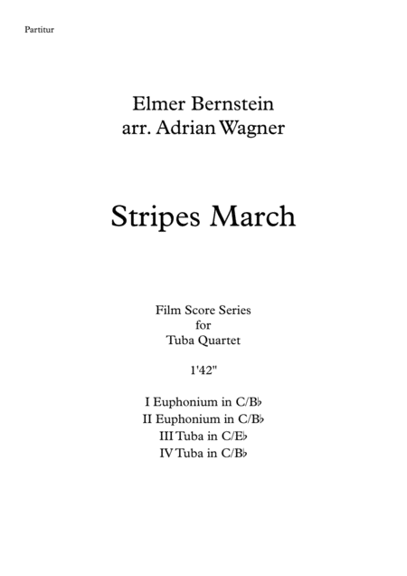 Stripes March Elmer Bernstein Tuba Quartet Arr Adrian Wagner Page 2