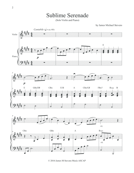 Sublime Serenade Violin Piano Page 2