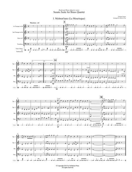 Suite For Brass Quartet And Percussion Page 2