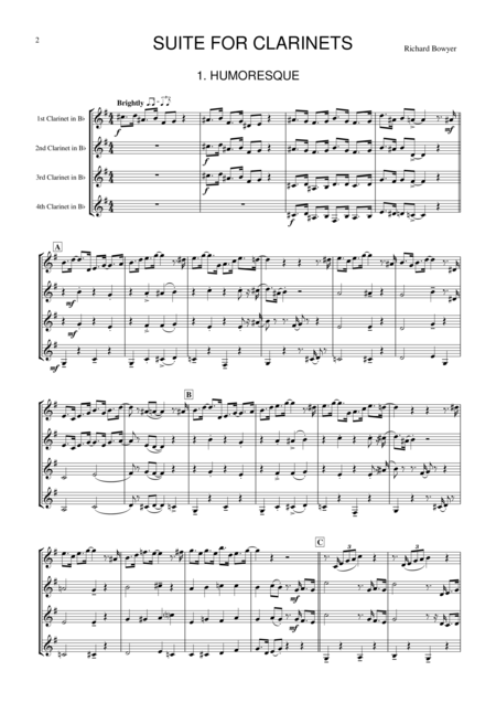 Suite For Clarinets Page 2