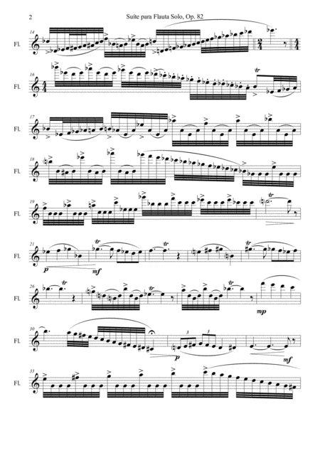 Suite For Flute Solo Op 82 Page 2