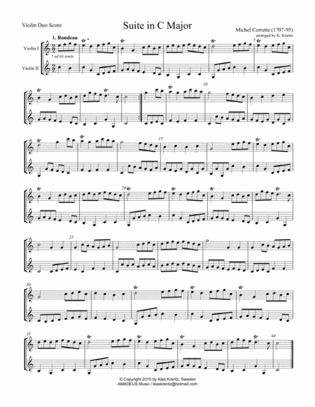 Suite In C Major For Violin Duo Page 2