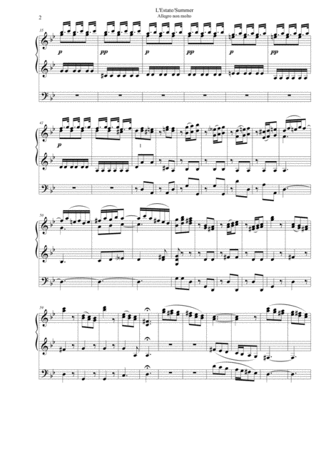 Summer L Estate From The Four Seasons 1 Allegro Non Molto Page 2