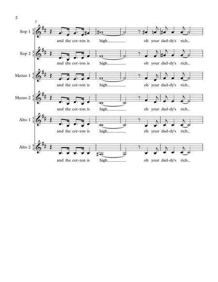 Summertime A Cappella Page 2
