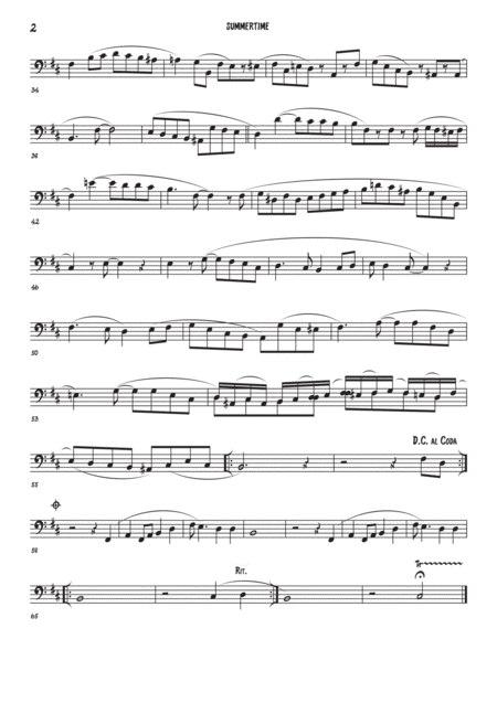 Summertime Cello Piano Page 2