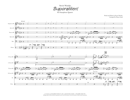 Superstition For Sax Quartet Page 2