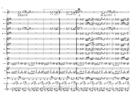 Superstition Stevie Wonder Arranged For Jazz Band Feat Voice And Or Tenor Sax Page 2