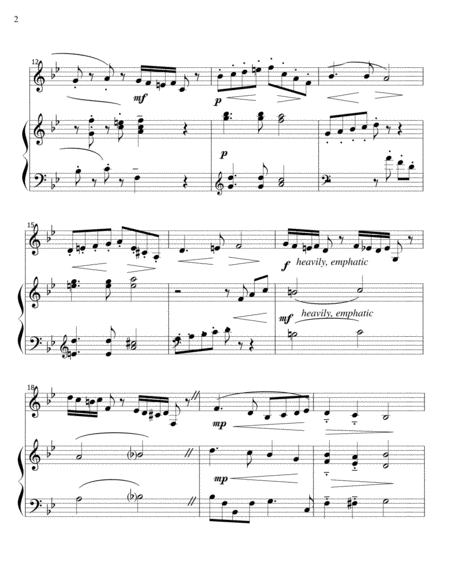 Sure On This Shining Night Op 13 No 3 F Major Bass Clef Page 2