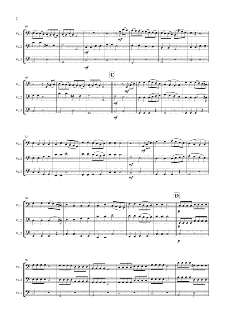 Surprise Symphony For Cello Or Double Bass Trio Page 2