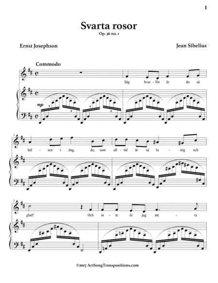 Svarta Rosor Op 36 No 1 D Major Page 2