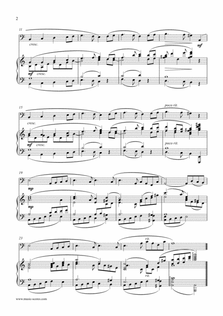 Swan Lake Odettes Theme Bassoon And Piano Page 2