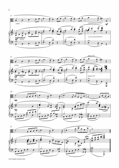 Swan Lake Odettes Theme Viola And Piano Page 2