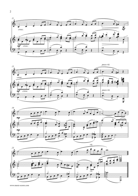 Swan Lake Odettes Theme Violin And Piano Page 2