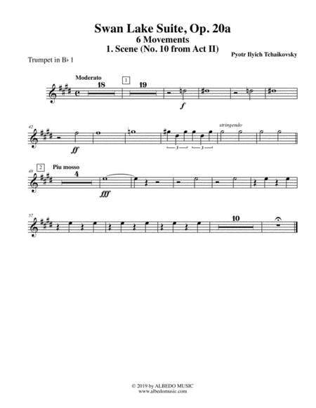 Swan Lake Suite 6 Movements And 8 Movements Trumpet In Bb 1 Transposed Part Page 2