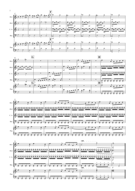 Swan Lake Theme For Double Reed Quartet Page 2