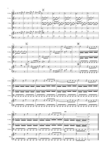 Swan Lake Theme For Recorder Quartet Page 2