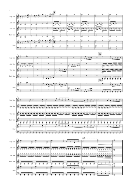 Swan Lake Theme For Saxophone Quartet Page 2