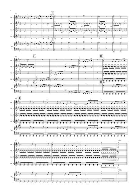 Swan Lake Theme For Violin Quartet Page 2