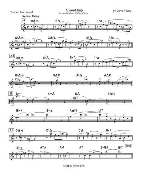 Sweet Imp Lead Sheets In C Bb And Eb Page 2