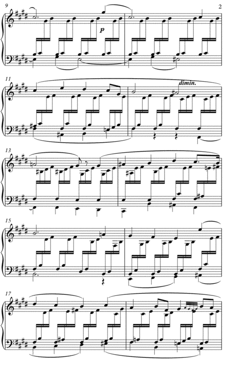 Sweet Remembrance By Felix Mendelssohn For Solo Piano Classical Music For Tablet Series Page 2